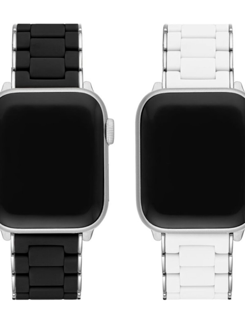 MICHELE Silicone-Wrapped Braclet Apple Watch bands – BRAND NEW. BLACK BAND